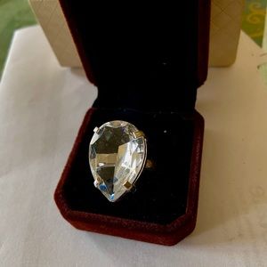 💥⭐️💥  Tear Drop 💥 White Topaz ring 💥💥